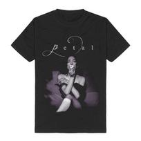 Ariana Grande Petal Script T-shirt Tees Men Women Vintage Dark Aesthetic Print Tshirts Short Sleeve Gothic Retro Art Print Tees XS juoda