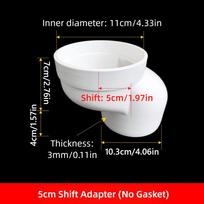 110mm Toilet Shifter Pipe PVC Plastic Extension Adapter Offset Flange Adapter Plumbing Fitting Offset Design
