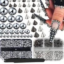 3D Metallic Finish Metal Nail Charms Cone Spike Nail Jewels  Home Nail Decoration DZ-128
