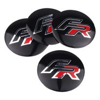 4 vnt. Automobilio rato centrinio dangtelio emblema Padangos ratlankio dangtelio lipdukas SEAT Ibiza 6J FR Leon Toledo Cupra mk1 Arona Ateca Exeo Cordoba black