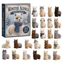 Winter Advent Calendar 2D Acrylic for Christmas Countdown and One Size gray