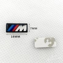 16/17/19mm Car Steering Wheel Decor Stickers Center Hub Cap Emblem DIY Decal Ornament Accessories Y20 For BMW M Performance X3 X5 X7 4pcs white