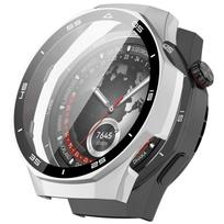 Visi viename vandeniui atsparus TPU dėklas su grūdintu stiklu, skirtas Huawei Watch GT6 Pro / GT7 Pro (46 mm) Huawei Watch GT7 Pro  sidabras
