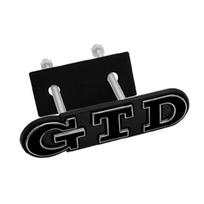 3D Metalinis GTD Priekinių grotelių ženklelis DCXSL2 Emblema Lipdukai Lipdukai Volkswagen VW Polo Golf Passat Jetta Scirocco black