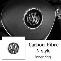 Car Steering Wheel Emblem Sticker Interior Accessories For Volkswagen GTI Polo Golf Passat Scirocco Beetle Tiguan Magotan gray