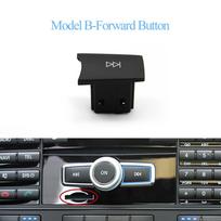 Automobilio prietaisų skydelio radijo CD grotuvo mygtuko rankenėlės dangtelis jungiklio dangtelis Mercedes Benz W204 X204 W212 W207 W218 W166 W156 W176 W172 B-Forward Button black
