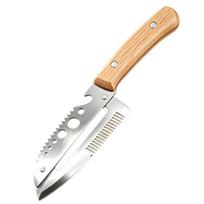 3-In-1 Serrated Peeling Knife Premium Vegetable Peeler With Wooden Handle And Bottle Opener Kitchen Tool Smooth Operation one size beige
