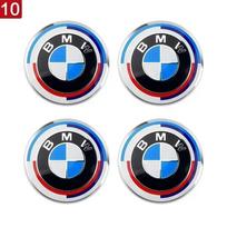 4 VNT. 56MM 60MM 65MM Automobilio Ratlankio Gaubtelio Lipdukas Ratlankio Centre Dangtelio Decal Apdaila Automobilio Modifikavimo Aksesuaras BMW M Emblemai Ženkleliui 60mm