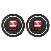 Car Water Cup Bottle Holder Anti-slip Pad Silica Gel Mat For Seat Leon FR Cupra Ibiza 6l Altea Racing Exeo Formula E-Racer Ateca