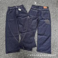 MERTRA Mens Baggy Loose Fit Denim Jeans Casual Streetwear Straight Leg Cotton Pants Teens 30-M