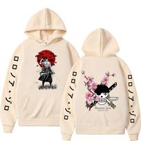 Japoniški Anime Vienas Gabalas Luffy Roronoa Zoro Sanji Harajuku Gobtuvai Unisex Moterims Atsitiktiniai Mados Unisex Gobtuvas Megztinis Vyriškas Viršus L beige