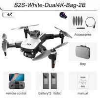 Naujas S2S 8K HD ESC RC Dronas Fotografavimui iš Oro Dviguba Kamera Visakryptis Kliūčių Vengimas WIFI FPV Bekolektorinis Sulankstomas Kvadkopteris Dovana Vaikams Žaislas 4K 2 battery