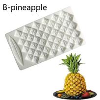 Vėžlio lapo levandų flamingas papūga modelis ananasų vaisių forma silikoninė torto forma fondanto kepimo įrankiai kepimo reikmenys Pineapple gray