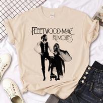 Gandai Fleetwood Mac geriausi moteriški dizainerio anime marškinėliai moteriški manga y2k komiksų drabužiai 2XL gray