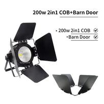 DMX aliuminio lydinio LED Par COB 200W šilta vėsi balta apšvietimas DMX512 scenos šviesa koncertui DJ namų pramogoms juoda