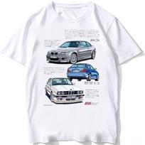 Retro Turbo Klasikinis E36 E28 Evolution Automobilio Ventiliatoriaus Marškinėliai Vyriški Trumpomis Rankovėmis Hip Hop Berniukas Laisvalaikio Viršutiniai Drabužiai Retro Legendos E30 Automobilio Dizaino Marškinėliai 4XL white