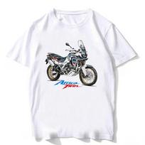 Japonijos Nuotykių Hon Africa Twin Crf 1000l Motociklo Marškinėliai Nauji Vyriški Marškinėliai Drabužiai Berniukas Balti Viršutiniai Drabužiai Moto Važiavimas Sportas Legenda Marškinėliai L gray