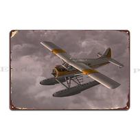 De Havilland Beaver Metalinė Plokštelė Plakatas Garažas Baras Sienos Tapyba Individualus Skardos Ženklas Plakatas 20x30cm gray