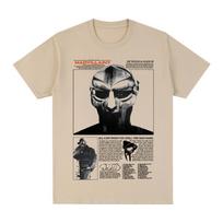 Raperis Mf Doom Vintažiniai marškinėliai Madvillainy Metalo muzikos albumas Dovanojimo idėja Drabužiai Medvilniniai Vyriški T marškinėliai Nauji TEE TSHIRT Moteriški viršutiniai drabužiai M beige