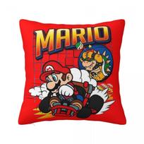 Super Mario žaidimo pagalvių užvalkalai Pagalvės užvalkalas Šaunus poliesterio dekoratyvinis mesti pagalvės užvalkalas sofai 40*40cm 12x12Inch red