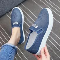zapatos de mujer women cute sweet round toe denim high quality spring slip on loafers lady casual street comfort shoes ab556 35 white