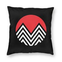 Twin Peaks Black Lodge Pillowcase Polyester Linen Velvet Pattern Zip Decorative Sofa Cushion Cover 30cmx30cm red