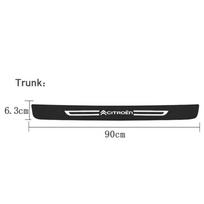 Anglies pluošto automobilio durų slenksčio lipdukas Apsauginė plėvelė Citroen DS SPIRIT DS4 DS7 C3 C3 C4 C2 C5 C1 Berlingo Jumper Picasso Logotipui black