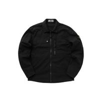 Stone Island Stretch Overshirt Black Men Tops 801510210-V0029 S black