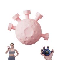 Finger Exerciser Trainer Hand Grip Strengthener for Rock Climbing Hand Strength Training with Durable Gripper rožinė