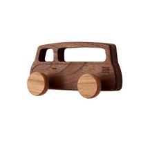 Daugiafunkciniai sieniniai mediniai kabliukai automobilio formos Vintažiniai mielos animacinio filmuko automobilio sieniniai kabliukai Dekoratyvinis kabliukas paltams, krepšiams Prieškambaris brown
