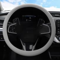 Automobilio universalus silikoninis vairo užvalkalas elastingas pirštinės užvalkalas tekstūra minkštas daugiaspalvis auto dekoravimas pasidaryk pats priedai gray