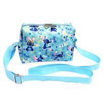 Adjustable Shoulder Strap Cartoon Cute Pattern Chest Bag One Size blue