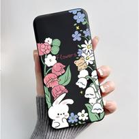 Case For Nokia 105 2018 Elegant Soft Silicone Black Case Viral Rabbit Koi Pattern Phone Casing Shockproof Back Cover Nokia 105 2018 gray