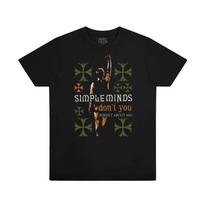 New Simple Minds Band Tour 100% Cotton T-shirt Mens Tees Top T-Shirt Tee Top Unisex 2F853 L brown