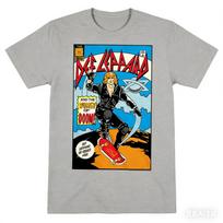 Def Leppard Komiksas Natūralus Suaugusiųjų Aukštos Kokybės Patogūs Vasariniai Trumpomis Rankovėmis UNISEX Drabužiai Streetwear Streetwear Marškinėliai M black