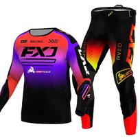 motokroso pavarų komplektas vaikams 4 5 6 7 8 9 10 11 12 13 metų Jaunimas vaikas Motociklas berniukas Mergaitė Jersey Pant Kits lenktyninis kostiumas Visureigis Enduro MX MTB M-22 purple
