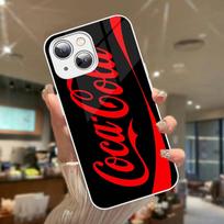 C-Coca C-cola Vintage Logo For IPhone 14 13 12 Mini 11 Pro XS Max X XR 14 Plus Tempered Glass Cover iphone 14 black