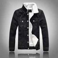 Men's Warm Winter Denim Jacket Lined Thickened Windproof Warm Jacket XXXXL white