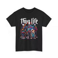 New Thug Life Gangster Horror Icons Halloween T Shirt 5XL įvairiaspalvis