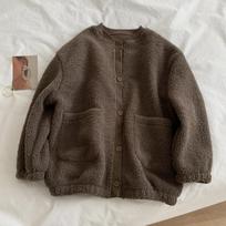 Dirbtinė avies vilna, Paltai, Moteriški, Vilna, Šiltas, Beisbolo striukė, Viršutinė dalis 2XL ruda