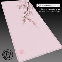 PC Japonijos Sakura Žaidimų Pelės Kilimėlis XXL Nešiojamiems Kompiuteriams Stalo Kilimėlis Vyšnių Žiedų Pelės Kilimėlis Biuro Kilimas Žaidėjo Klaviatūra Kompiuterio Stalas X 800x400x2mm black