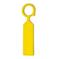 100 vnt. sodo sodinimo etiketės žiedas, kabliukas, medžio žymekliai, plastikinis, atsparus vandeniui, pakartotinai naudojamas pakabinamas etiketės kuolas (YELLOW,100pcs) geltona