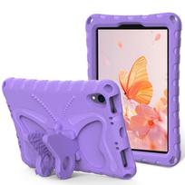 Cute Kids Case for IPad Mini 7 A17 Pro 8.3 Mini6 IPad Mini 5/4/3/2/1 (7.9 ) LightWeight Shockproof with Butterfly Stand Cover iPad mini1 (7.9inch) šviesi violetinė