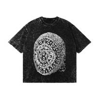 Kanye West Graphic Tee: Yeezus Tour Merch, Snow Wash Cotton M black