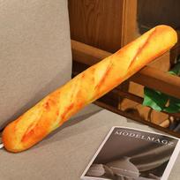 Minkšta kruasano pliušinė žaislinė ir dešrainio lėlė namų pagalvė 40cm Baguette (0.05kg) orange