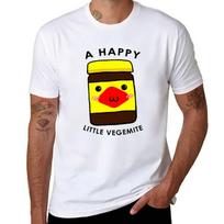 A Happy Little Vegemite Kid Clothing Tshirt Minimalist Graphic Tee Shirt 2XL gray
