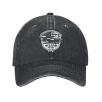 Aviano Air Base, USAF, F-16 denim Hat Lightweight Cap Female Baseball Cap For Men One Size gray