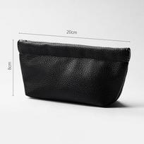 Transportable Safe Sunglasses Case Made of Soft PU Leather with Scratch Resistance A2 black