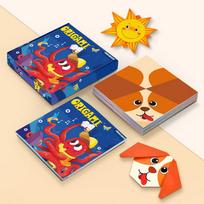 Origami Kit For Kids Ages 5-16, 108 Sheets With 54 Patterns & Instruction Book | Origami Paper Kit For Beginners & Advanced A blue