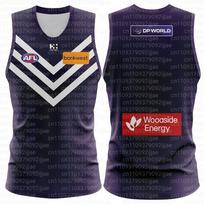 Australijos treniruočių marškinėliai Sportiniai marškinėliai Būtini marškinėliai gerbėjams Fremantle Dockers 3D spausdinti sportiniai marškinėliai Šeimos atitikimas 5XL